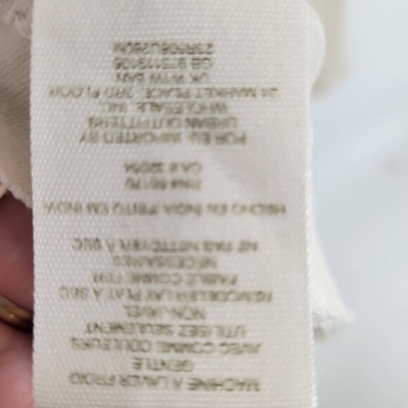 Free People Cream Hooded Lace Detail Women's Boho Top Size Small - Picture 3 of 6